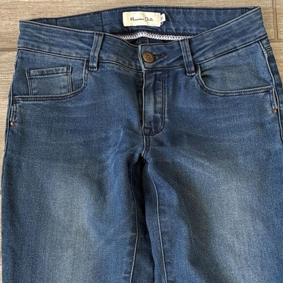Massimo Dutti Women's Skinny‎ Jeans Size 26 Blue Mid-Rise Stretch Side Zipper - Picture 2 of 9